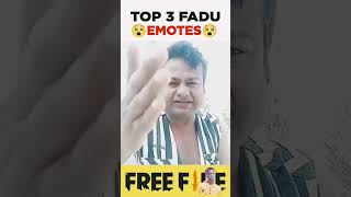 TOP 3 FADU EMOTE 😍❓freefire top3 fadu emotes trending eagle99live viralshorts facts [upl. by Rramal232]