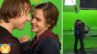 Hermione and Ron Kissing Behind the Scenes [upl. by Stefano]