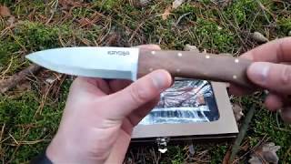 ⚫ Nóż myśliwski KAYOBA z krzesiwem bushcraft knife Cz 1 [upl. by Ayoj]