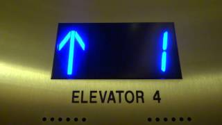 Modernized Otis Series M2 Traction Elevators at Four Seasons Hotel in Downtown Houston TX [upl. by Allerus]