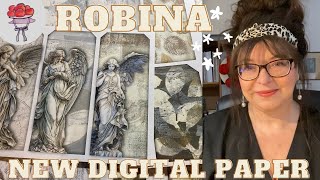 ROBINA VOL1 und VOL2 ❤️ NEUES DIGITALES PAPIER ❤️ Pflanzen amp Engel ❤️ BOLLENHUT ART [upl. by Elleuqar]