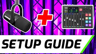 Rode Rodecaster Pro amp Shure MV7  Setup Guide amp Tutorial [upl. by Onil515]