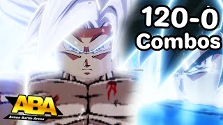 MUI Goku One Shot Combos  How to Get MUI GOKU in ABA [upl. by Foley]