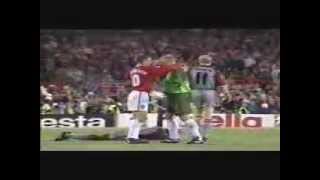 The Final 3 Mins Man United v Bayern Munich 1999 Rare Pitch Side Footage Champions League Final [upl. by Irita]