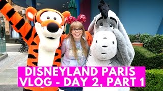 DISNEYLAND PARIS 25th ANNIVERSARY VLOG  Meeting Eeyore and Tigger  Day 2 Part 1 [upl. by Amary69]