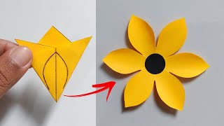 Very Easy Paper Flower Craft  Paper Flower Making Step By Step  How To Make Paper Flower [upl. by Fabiola]