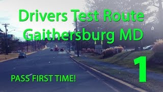 Gaithersburg Maryland MVA Drivers Test Route 1 [upl. by Gagnon]