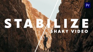 Learn how to quickly stabilize shaky videos using Adobe Premiere Pro [upl. by Aivirt]