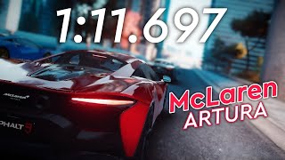 Asphalt 9  Legend Pass Showcase  McLaren Artura 111697 Kita Run  Reference Lap [upl. by Northrop61]