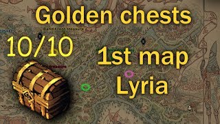 Lyria All Golden Treasure Chests 1010  first Map  Thronebreaker the Witcher Tales [upl. by Edecrem]