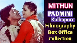 Mithun Chakraborty Padmini Kolhapure Filmography  Box Office Collection  Hit Flop [upl. by Zetrauq]