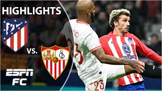 🚨 LATE WINNER amp VAR DRAMA 🚨 Atletico Madrid vs Sevilla  Copa Del Rey Highlights  ESPN FC [upl. by Palgrave316]