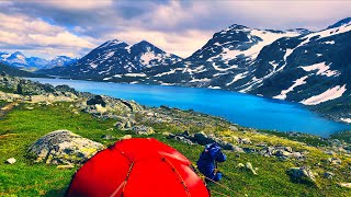 Hiking Norway Jotunheimen National Park Pt2 63mph Winds Grand Scandinavian Backpacking Tour Ep10 [upl. by Lopes]