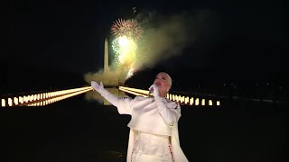 Katy Perry 2021 Biden Inauguration Fireworks Performance [upl. by Irah]