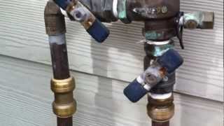 How to blow out your sprinkler system Winterizing sprinkler irrigation [upl. by Mady20]