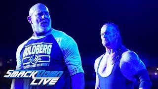 Goldberg and The Undertaker meet facetoface SmackDown LIVE June 4 2019 [upl. by Rehpotsirhcnhoj]