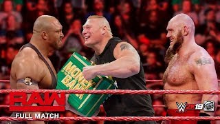 FULL MATCH  Lars Sullivan vs Brock Lesnar vs Ryback  Raw July 18 2019 [upl. by Adlev]