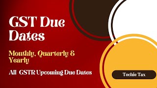 GST Returns  Due Dates for GST Return Filing  GST Dates and GST Calendar 202324 gstreturn [upl. by Aydiv269]