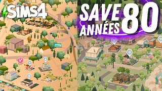 Une SAVE années 80 dans les Sims 4 ✨ [upl. by Lekim]