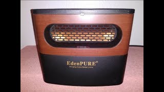 New EdenPURE A5095 Infrared Heater Black Review [upl. by Atoked]