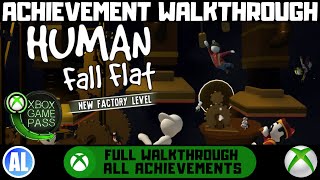 Human Fall Flat  Factory Level Xbox  Achievement Walkthrough  Xbox Game Pass [upl. by Eikceb]