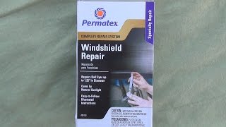 How to fix a stone damaged windshield with Permatex Windshild Kit [upl. by Zerla]