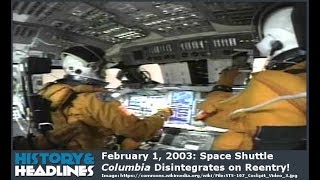 February 1 2003 Space Shuttle Columbia Disintegrates on Reentry [upl. by Sillsby]