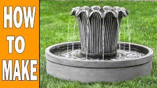 Concrete Fountains  DIY Fountain Project for Outdoors [upl. by Dwan50]