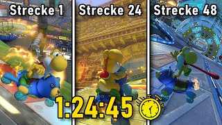 Einer der schnellsten RUNS ever  MK8D 48 Tracks Speedrun [upl. by Bolitho]