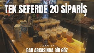 Barista Vlog l 1 Fiş 20 Sipariş [upl. by Allys]