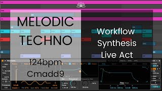 Melodic Techno  Ableton Live  Wavetable  Workflow amp Live Act  230721 [upl. by Rodmur378]