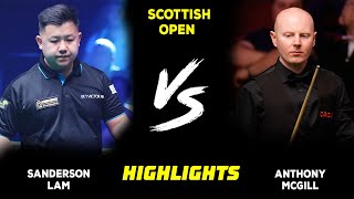 Anthony Mcgill vs Sanderson Lam Highlights  Scottish Open Snooker 2023 [upl. by Ennairam]