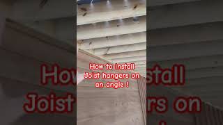 Joist hangers on an angle [upl. by Fiorenze163]