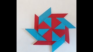 Easy Transforming Ninja star l how to make a transforming ninja star [upl. by Oirottiv]