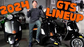 NEW All Black 2024 Vespa GTS amp GTV 300 HPE Scooters [upl. by Faunia189]