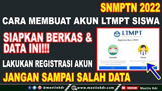 FullCara Mudah RegistrasiMembuat Akun Siswa di LTMPT tahun 2022 [upl. by Ayeki]