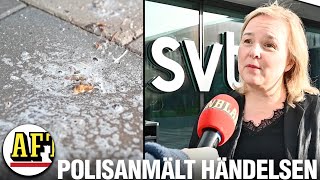 Stinkattack mot SVTs entré [upl. by Anan]