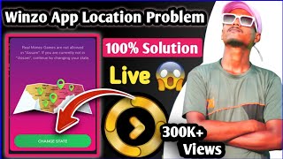 How To Solve Winzo Change State Problem  Winzo App State Banned Problem Kaise Thik Kare 2024 [upl. by Llennehc447]