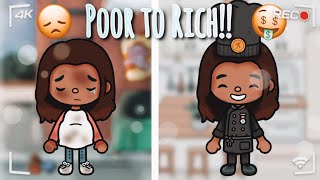 Poor to Rich 🤕🔜🤑  WVoice 🗣️ ❌NOT MINE  Toca Boca RP 🏡 TikTok RP [upl. by Kaitlin]