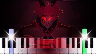 Alastors Breakdown Song  Hazbin Hotel  Piano Tutorial [upl. by Suehtomit]