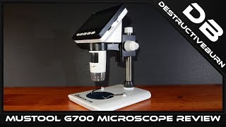 Mustool G700 Microscope 43 LCD 1080p Review [upl. by Dnomar]