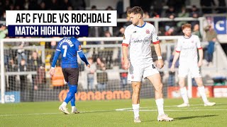 HIGHLIGHTS AFC Fylde 14 Rochdale  Mitchell Scores HatTrick In FA Cup Clash [upl. by Rosene]