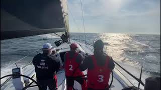 Sailing downwind at 18 knots on board the Cookson 50 Privateer [upl. by Nnorahs]