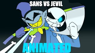 SANS VS JEVIL UNDERTALE VS DELTARUNE ANIMATION [upl. by Desirae]