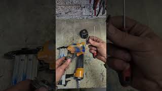 Stanley Bostitch nail gun wont sink the nails fully Repair needed tools bostitch nailgun fix [upl. by Suaeddaht]