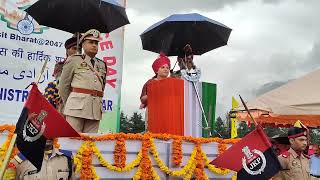 DDC Chairperson Kishtwar took serious note of environmental disaster in her Independence Day speech [upl. by Lepp]