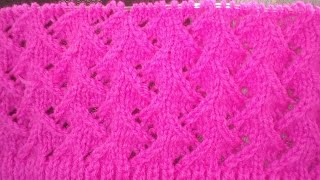 Tuto tricot point de zig zag au tricot [upl. by Phillis]