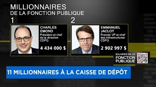 Salaires des fonctionnaires 11 millionnaires à la caisse de dépôt  Explications 17h [upl. by Feil]