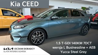 Kia CEED MY2025 15 TGDI 140KM 7DCT wersja L Businessline  AEB w kolorze Yucca Steel Grey [upl. by Celie]