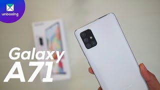 Samsung Galaxy A71  Unboxing en español [upl. by Akiehsat]